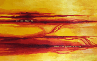 pyramid Halls - by Mimi Gonzalez-Barillas - Oil Painting by Sara Pacelko - Rough Cut Press